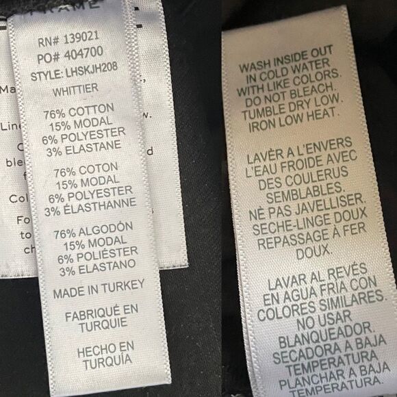 Frame Le High Ankle Skinny Jeans Black 27 - Picture 10 of 11